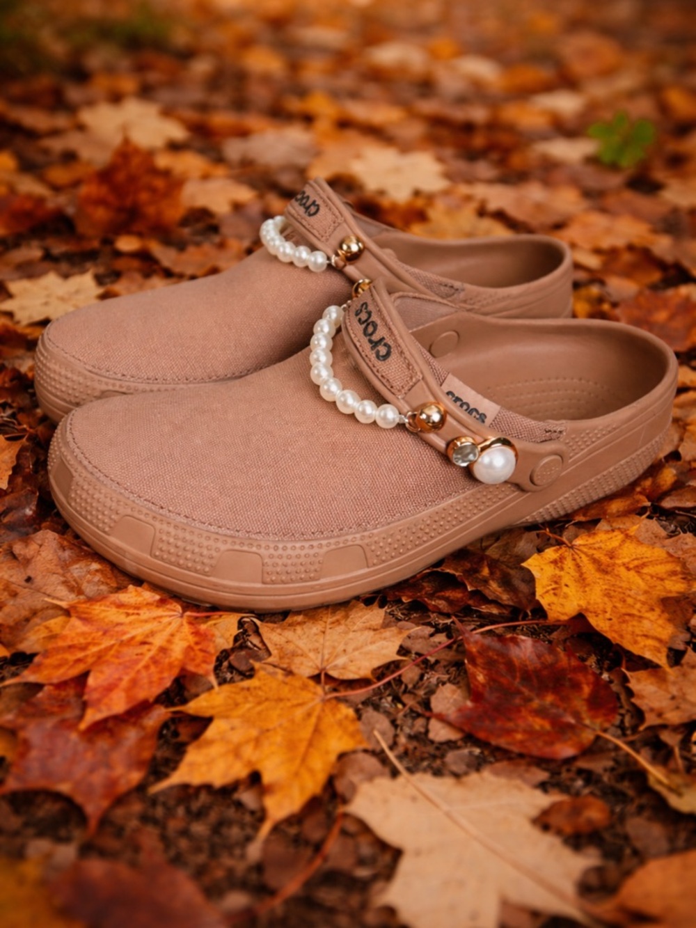 Women's Pearl-Embellished Slip-On Crocs